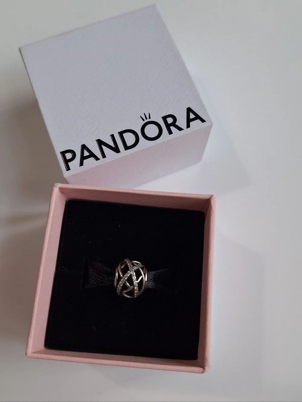 Authentic Pandora Galaxy Openwork Charm 791388CZ Sterling Silver CZ S925 ALE